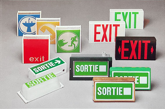 Produits Béhar avant l'utilisation du pictogramme E001 et E002 (l'humain qui court).